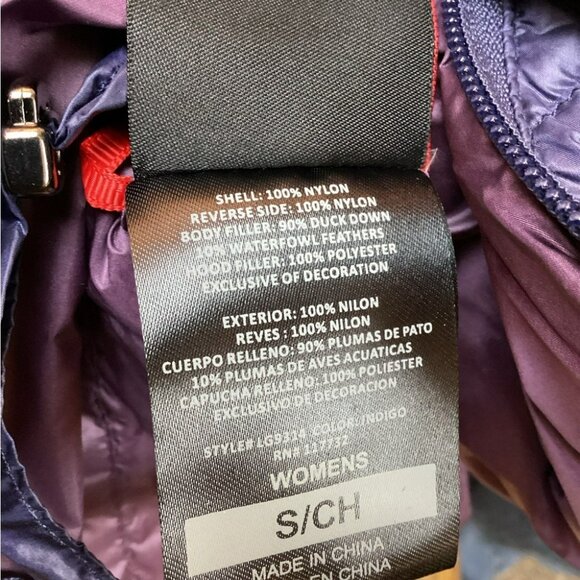 Womens Down Quilted Puffer Vest With Removable Hood Reversible Lightweight Small - Picture 15 of 16